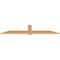 Ekena Millwork Eugene Smooth Timber Gable Bracket, Western Red Cedar, 84"W x 17"H x 1 1/2"D x 5 1/2"F, 5/12 Pitch GBW084X17X0206EUG00SWR - alternate 3